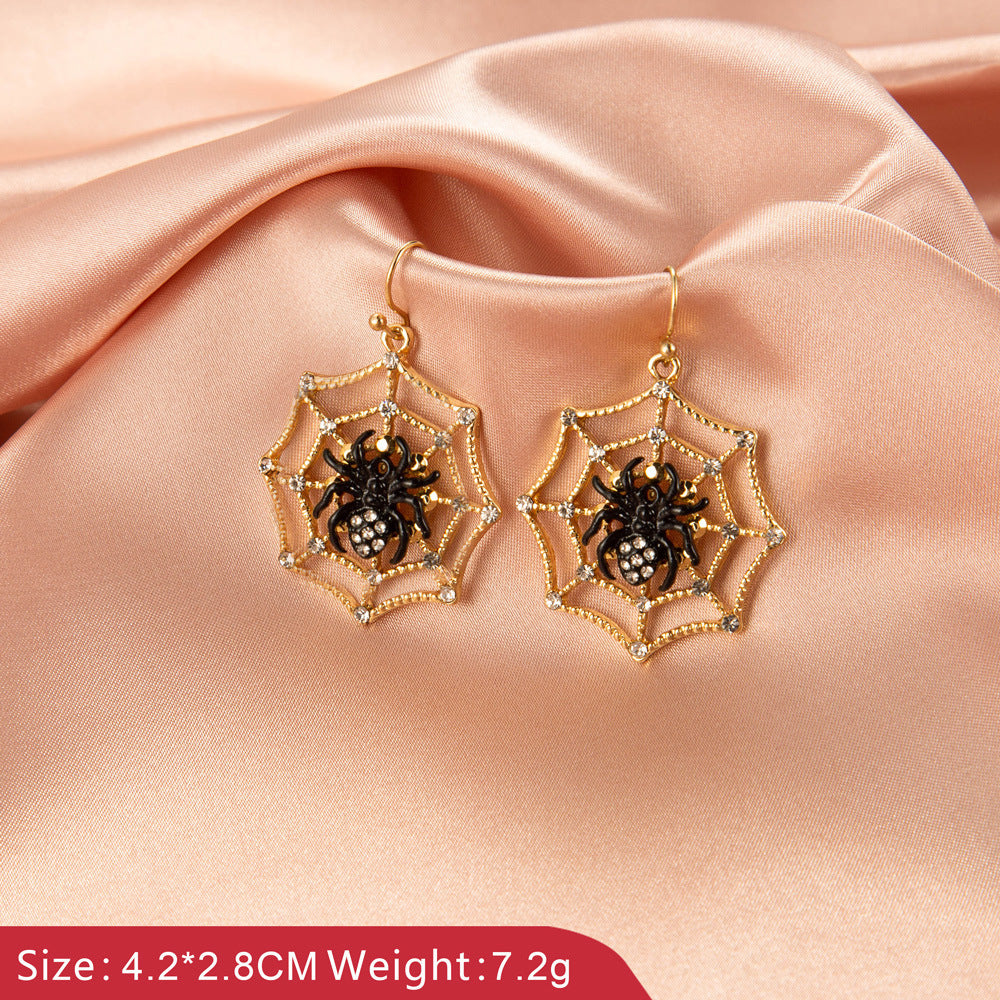 Gothique Fantôme Araignée Crâne Boucles D'oreilles Femmes