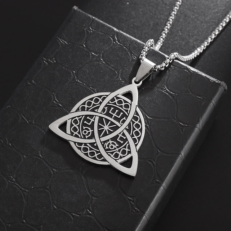 Viking Compass Stainless Steel Necklace For Women
