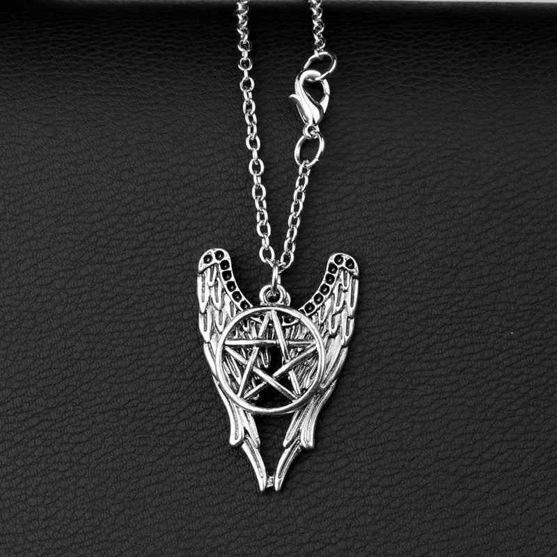 Five-pointed Star Angel Necklace Personality