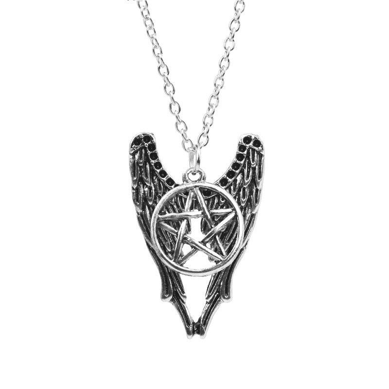 Five-pointed Star Angel Necklace Personality