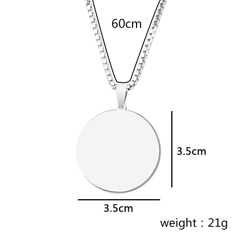 Archangel Michael Pendant Necklace For Men Women Guardian Angel Stainless Steel Box Chain Necklace Lucky Amulet Jewelry
