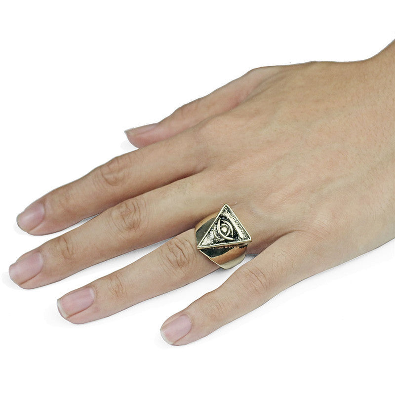 God's Eye Ring Men's Personality Punk Adjustable Ring