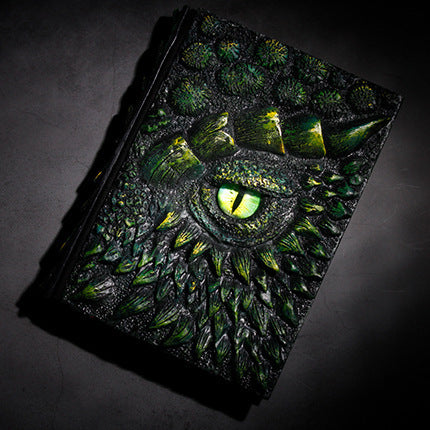 Personalized Embossed Dragon Book Resin Crafts Notebook