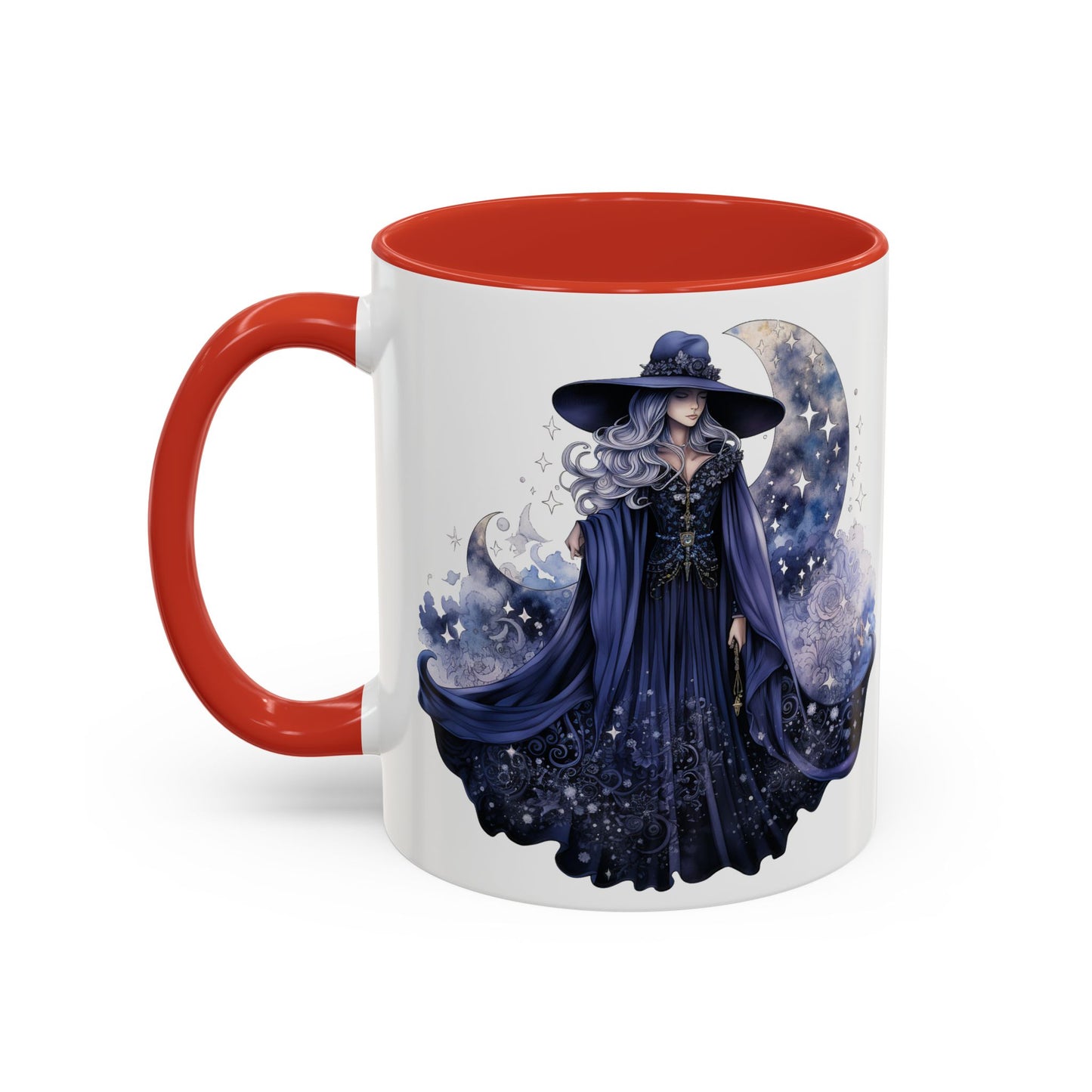 Mystical Sorceress Coffee Mug, Celestial Mug, Witch Coffee Cup, Astrology Drinkware, Enchanted Gift, Moon Phase Mug