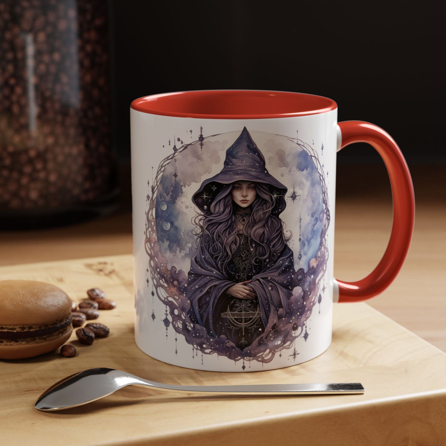 Mystical Witch Coffee Mug | Enchanted Gift for Tea Lovers, Halloween Decor, Witchcraft Lover, Celestial Home Decor, Unique Magic Mug