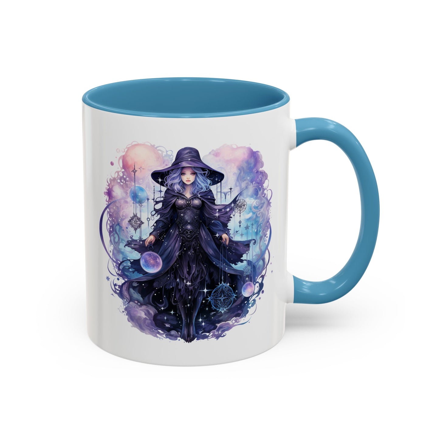 Mystical Witch Coffee Mug | Enchanting Beverage Cup | Moon Phase Gift for Witch Lovers, Halloween Décor, Unique Present