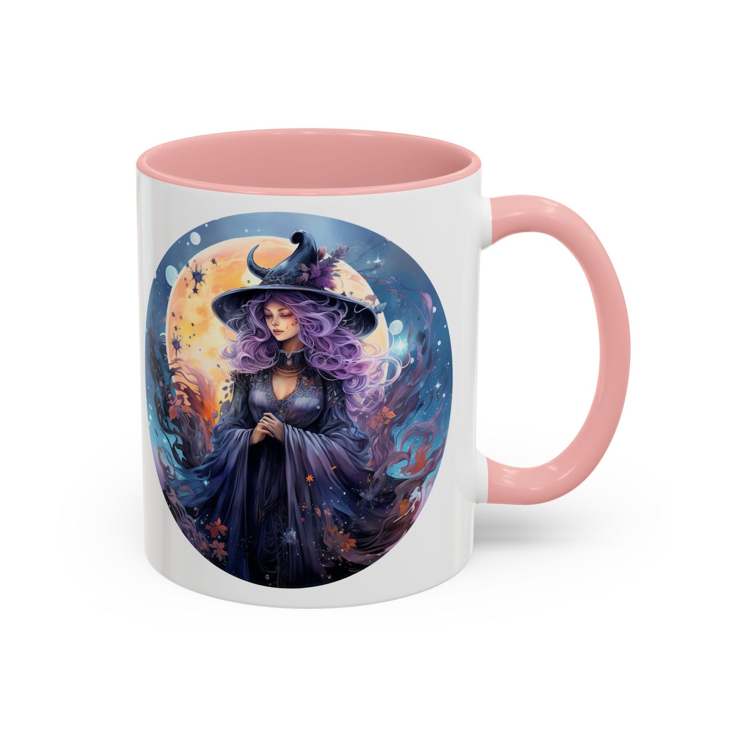 Mystical Witch Coffee Mug, Enchanted Mug, Cute Witch Gift, Magic Drinkware, Celestial Kitchen Decor, Unique Witchy Present