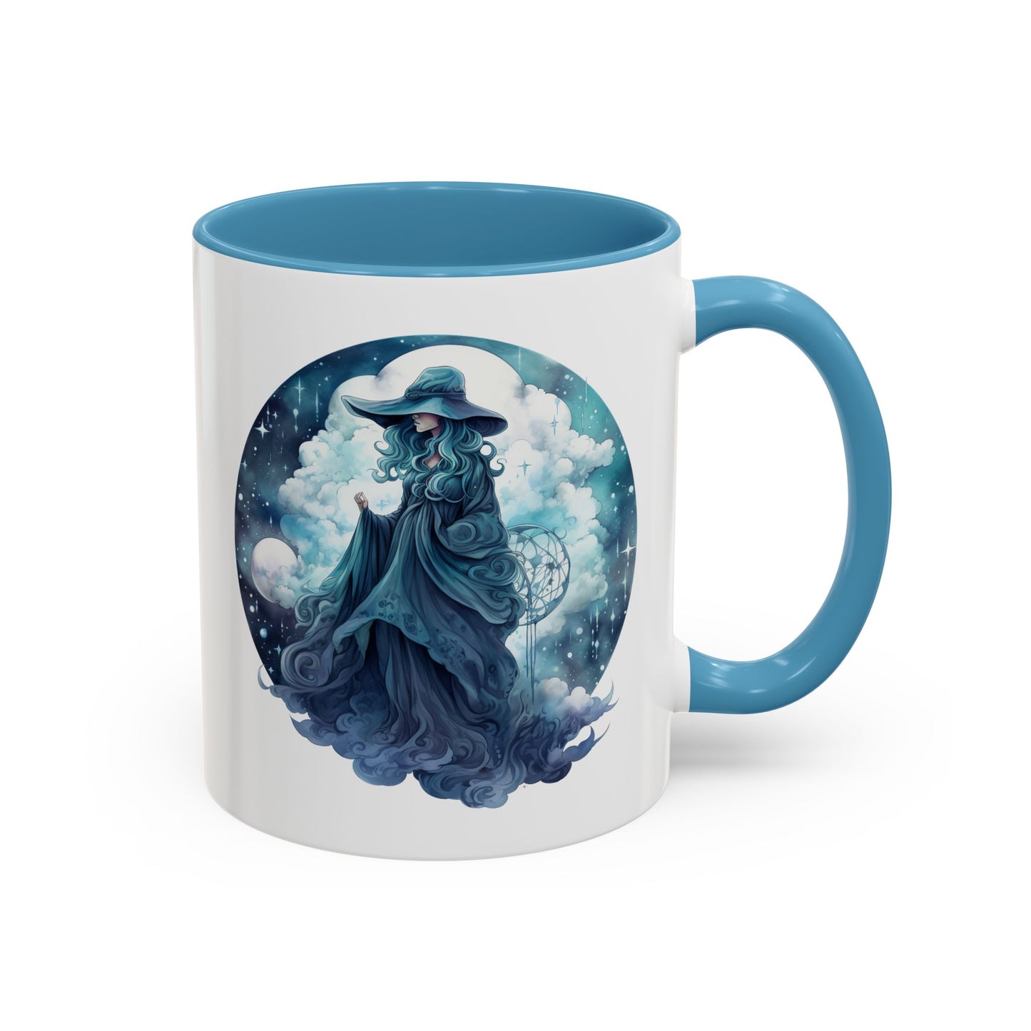 Celestial Dreamer Coffee Mug, Mystical Art Mug, Witchy Coffee Cup, Unique Gift for Her, Fantasy Mug, Astrology Theme