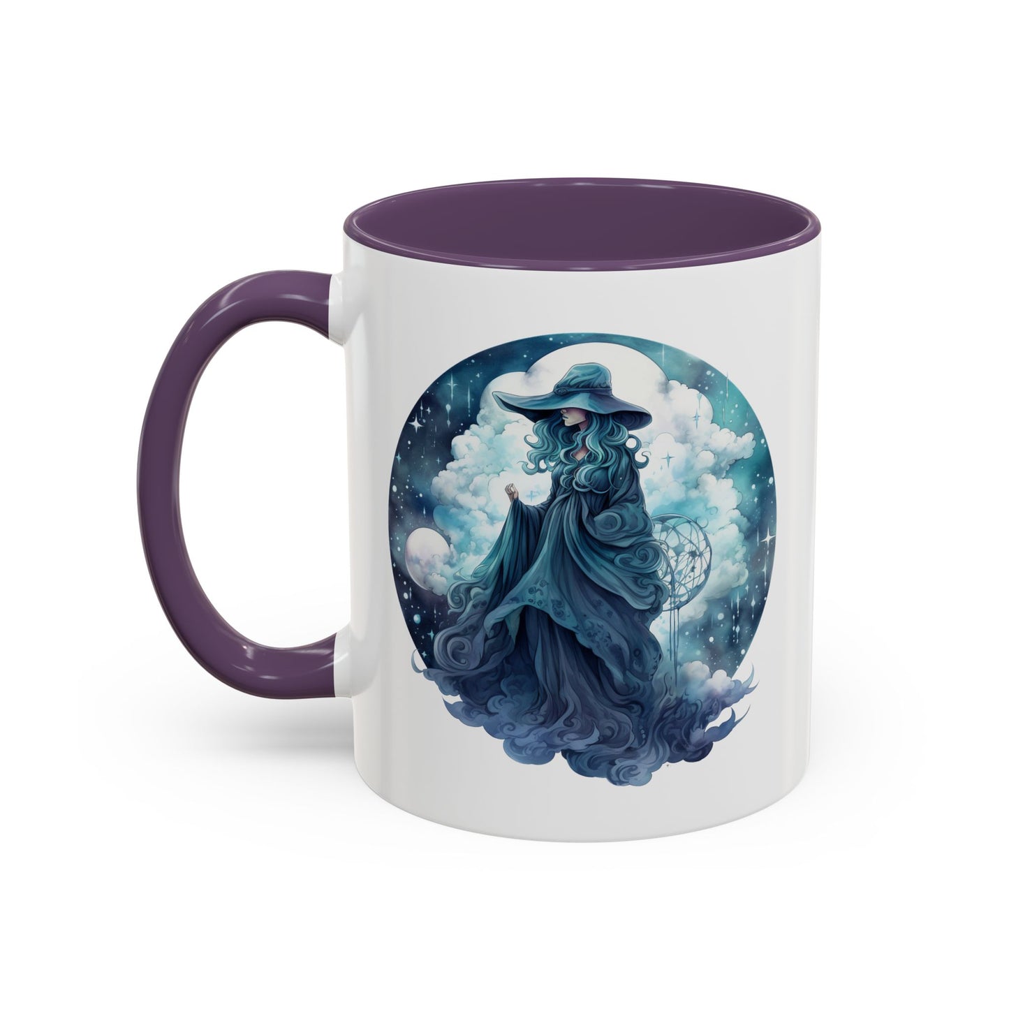 Celestial Dreamer Coffee Mug, Mystical Art Mug, Witchy Coffee Cup, Unique Gift for Her, Fantasy Mug, Astrology Theme
