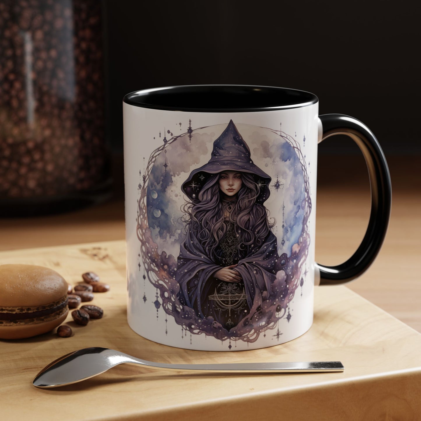 Mystical Witch Coffee Mug | Enchanted Gift for Tea Lovers, Halloween Decor, Witchcraft Lover, Celestial Home Decor, Unique Magic Mug
