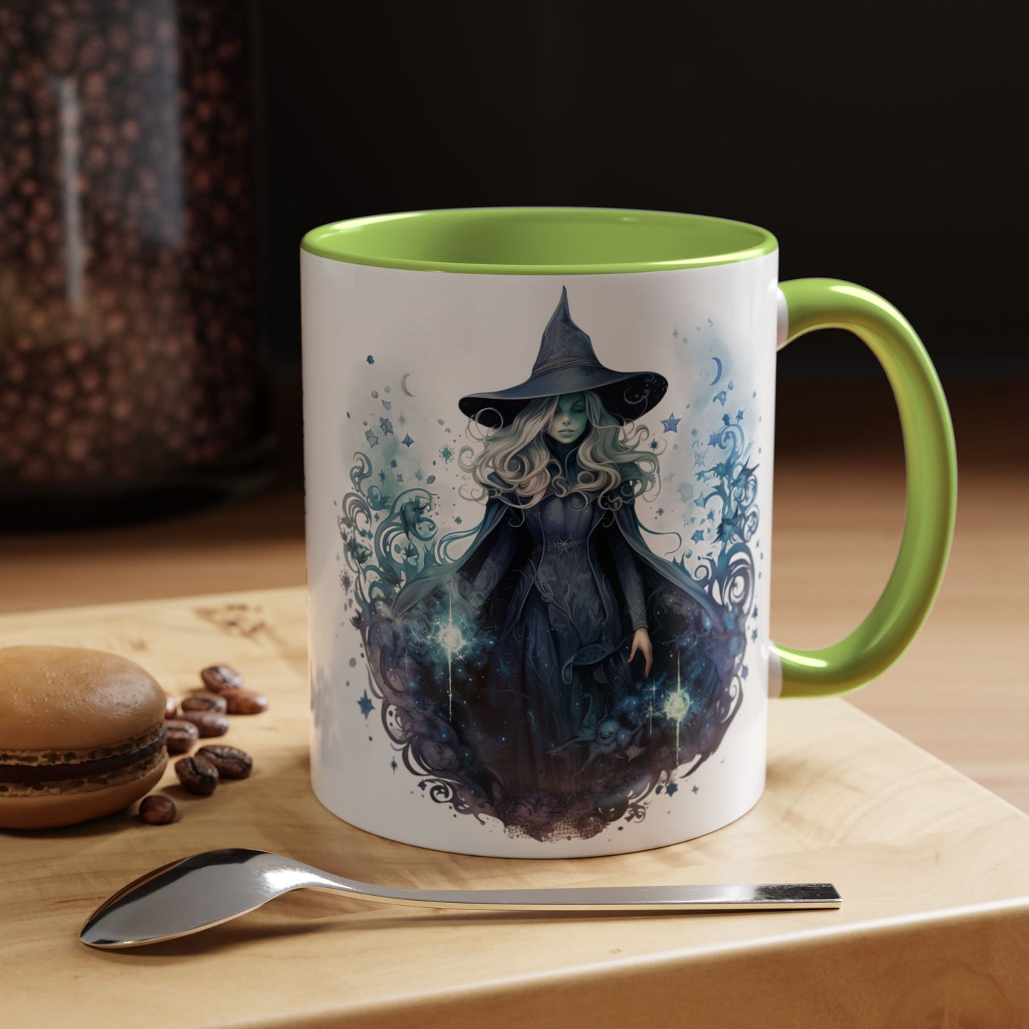 Witchy Accent Coffee Mug | Magical Coffee Cup, Halloween Decor, Gift for Witches, Enchanted Kitchenware, Mystical Mug