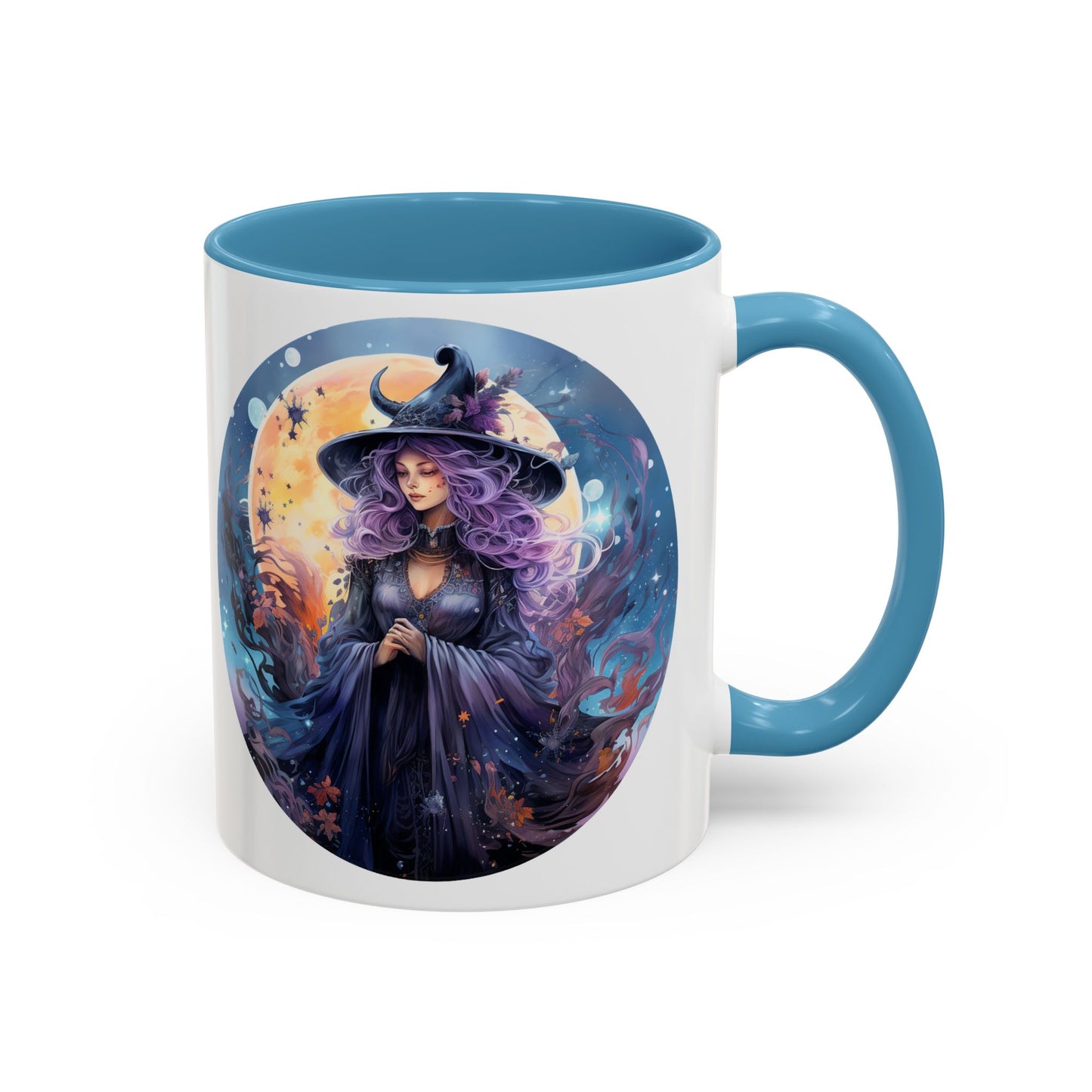 Mystical Witch Coffee Mug, Enchanted Mug, Cute Witch Gift, Magic Drinkware, Celestial Kitchen Decor, Unique Witchy Present