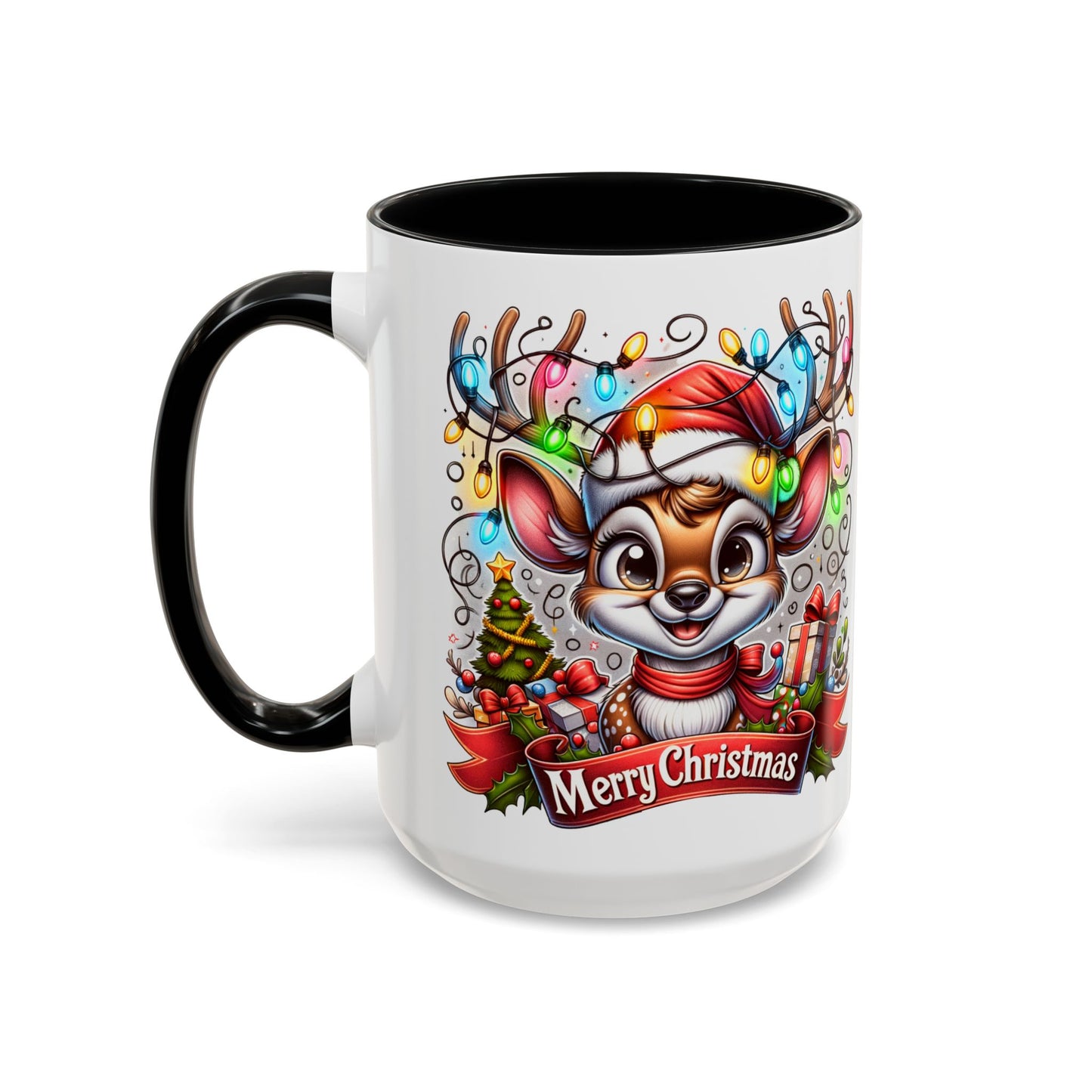 Tasse à café, petit renne au nez rouge (11, 15oz)