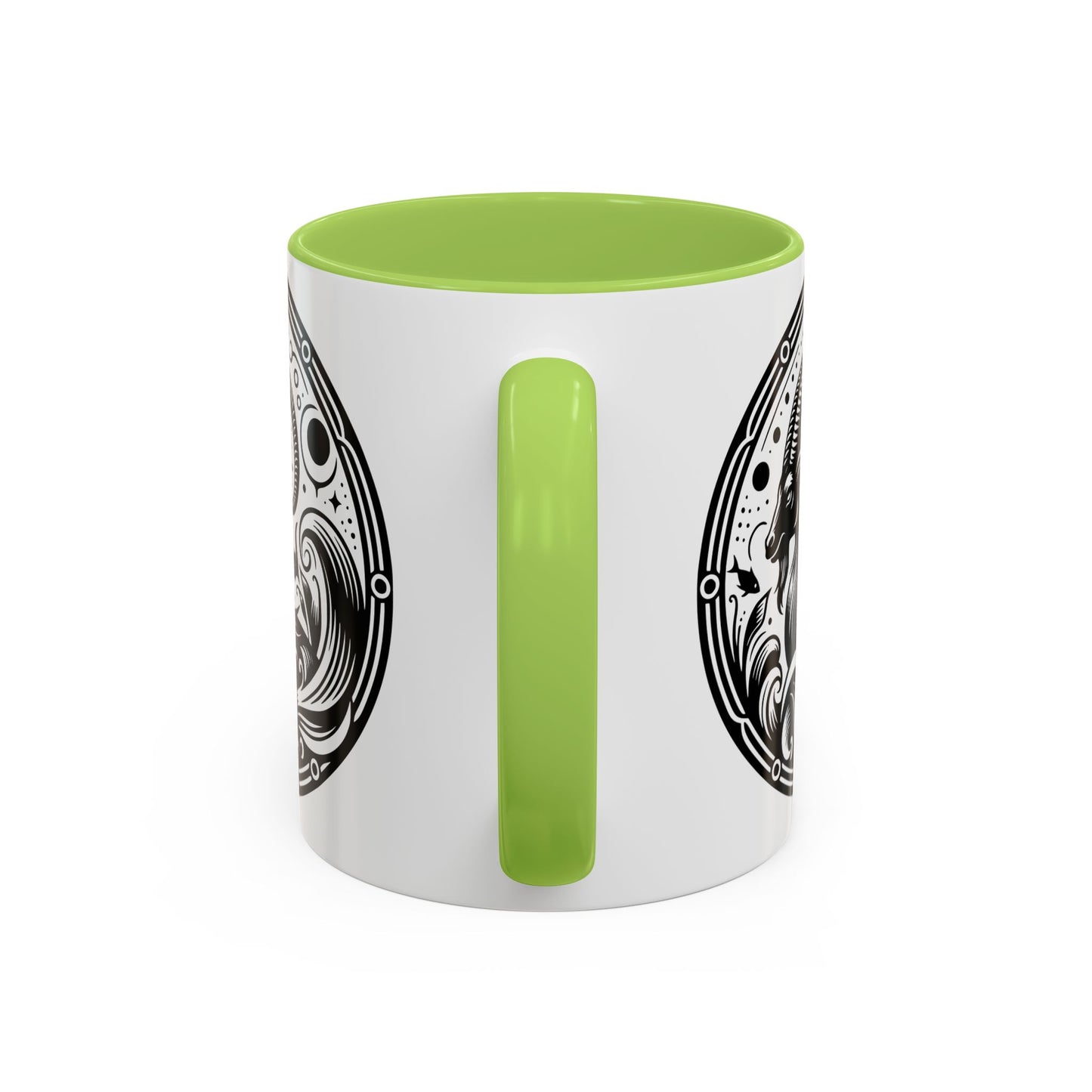 Astrological Black and White Accent Coffee Mug - Zodiac Sign, Horoscope Gift, Astrology Lovers, Unique Kitchen Decor, Cosmic Drinkware