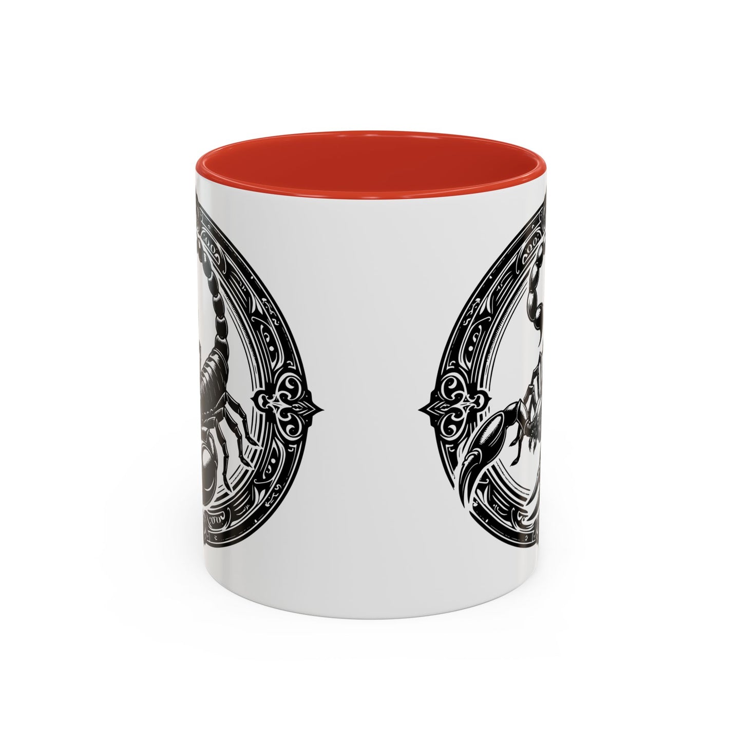 Scorpio Accent Coffee Mug - Personalized Gift, Zodiac Decor, Astrology Lover's Mug, Black and White Design, Birthday Gift