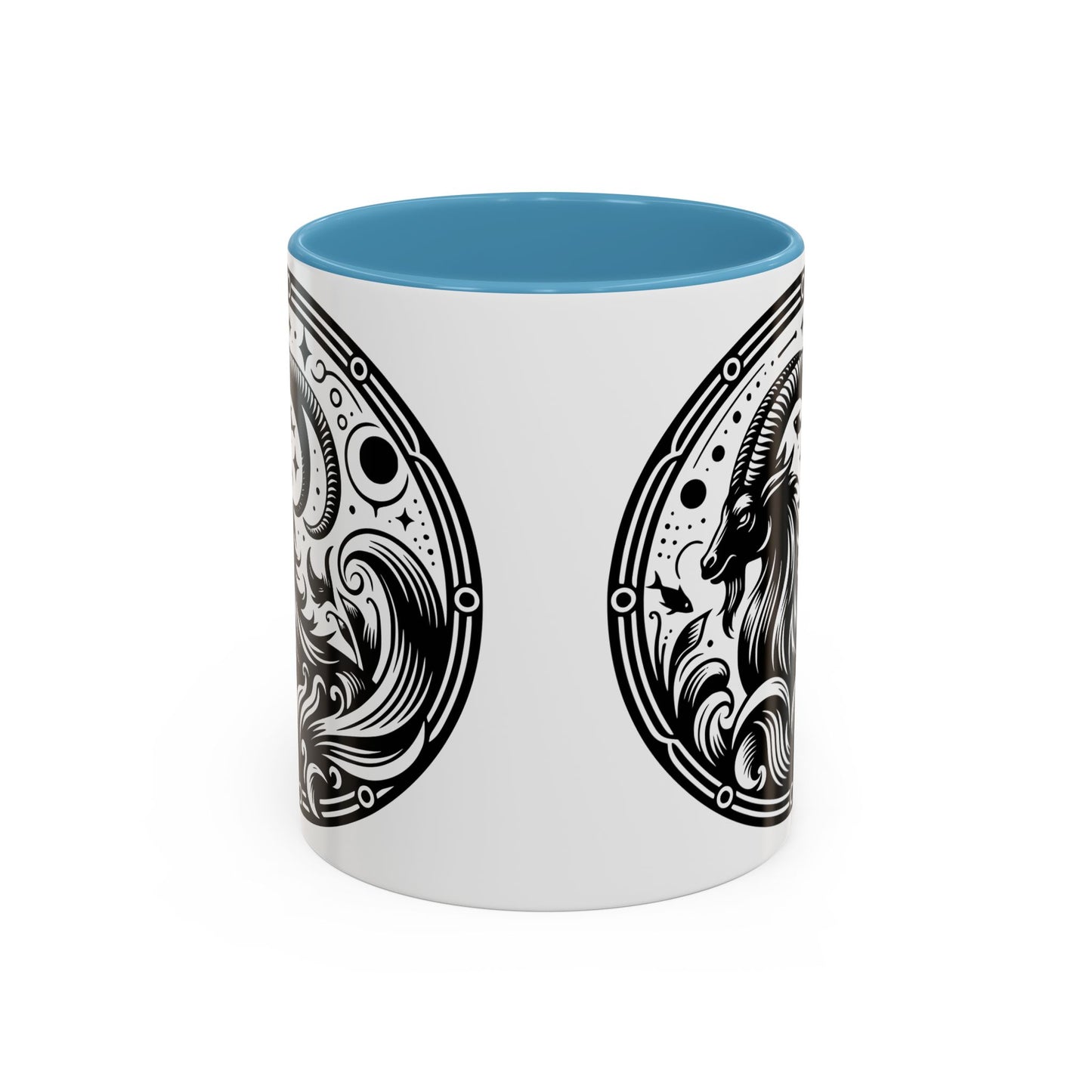 Astrological Black and White Accent Coffee Mug - Zodiac Sign, Horoscope Gift, Astrology Lovers, Unique Kitchen Decor, Cosmic Drinkware