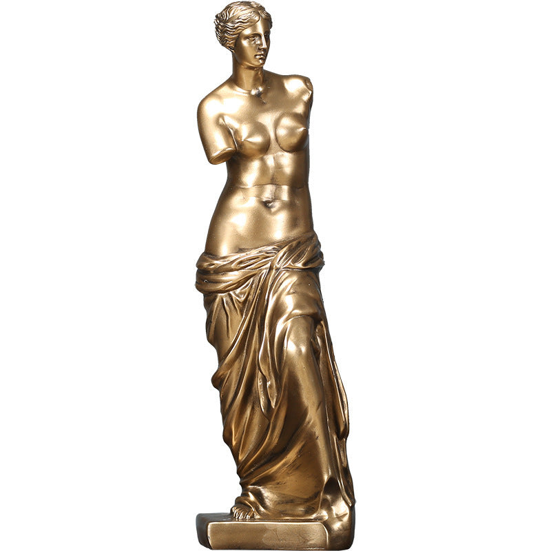 Broken arm Venus statue living room porch decoration