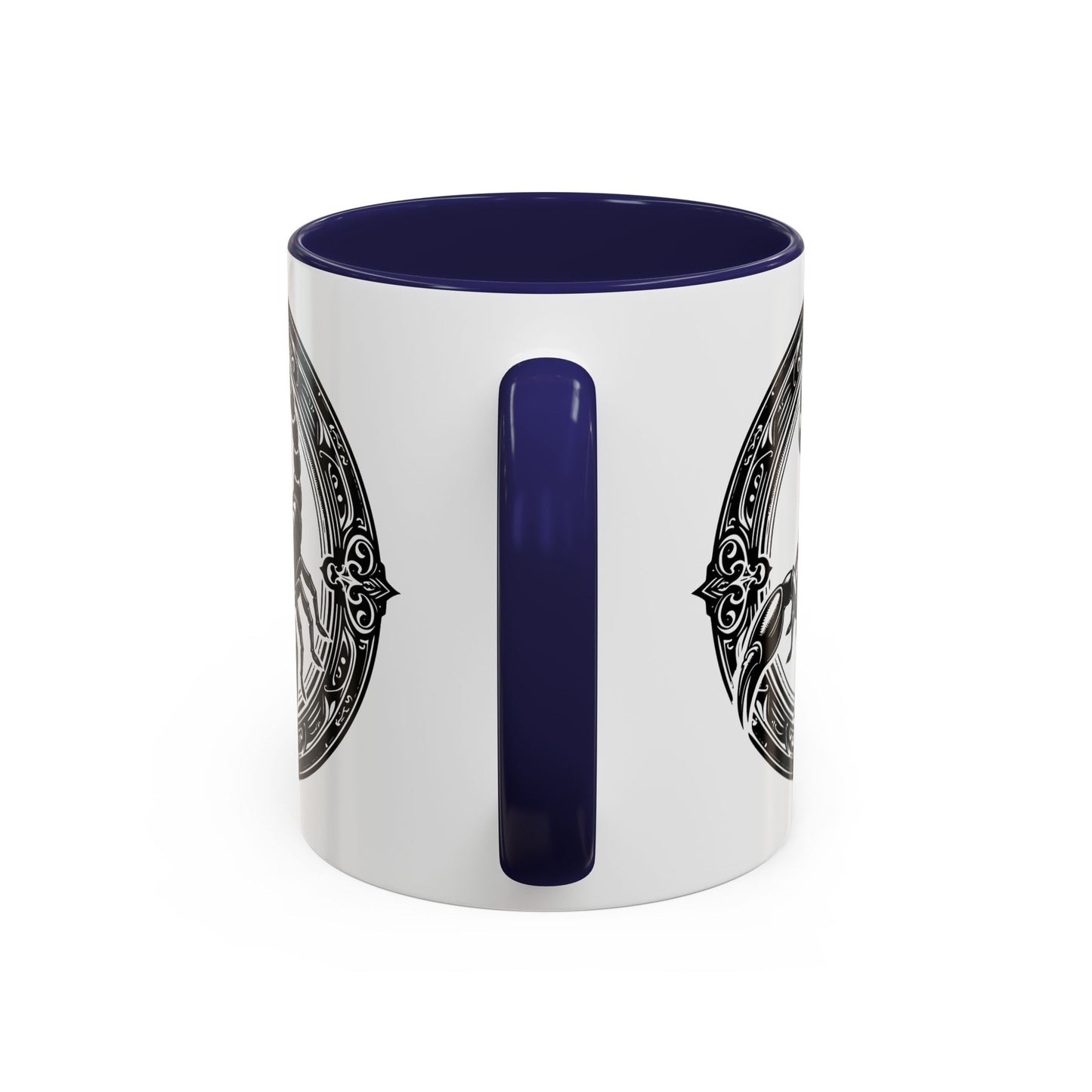 Scorpio Accent Coffee Mug - Personalized Gift, Zodiac Decor, Astrology Lover's Mug, Black and White Design, Birthday Gift