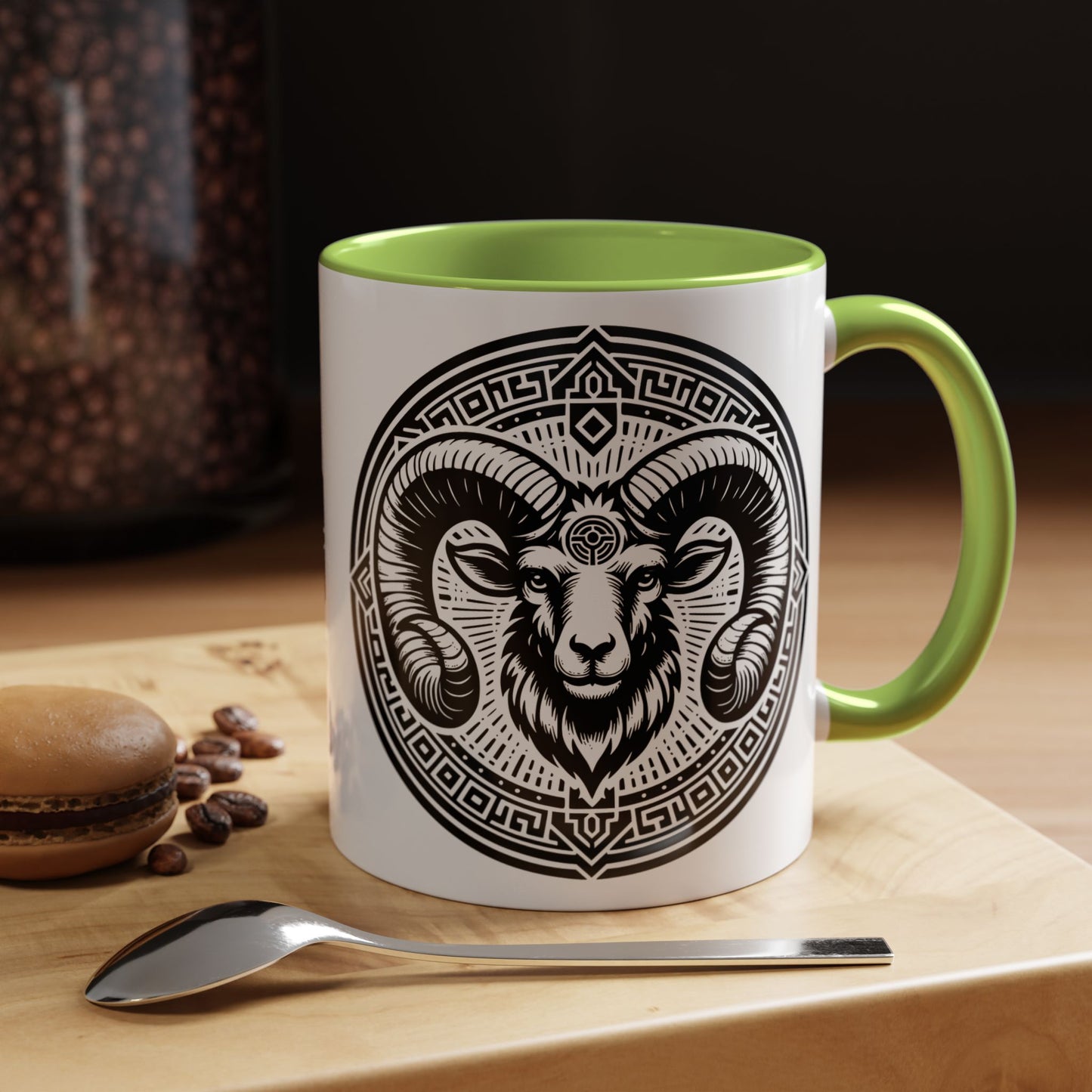 Bold Ram Accent Coffee Mug, Unique Gift for Animal Lovers, Perfect for Home, Office, Birthdays, or Holidays, 11/15oz