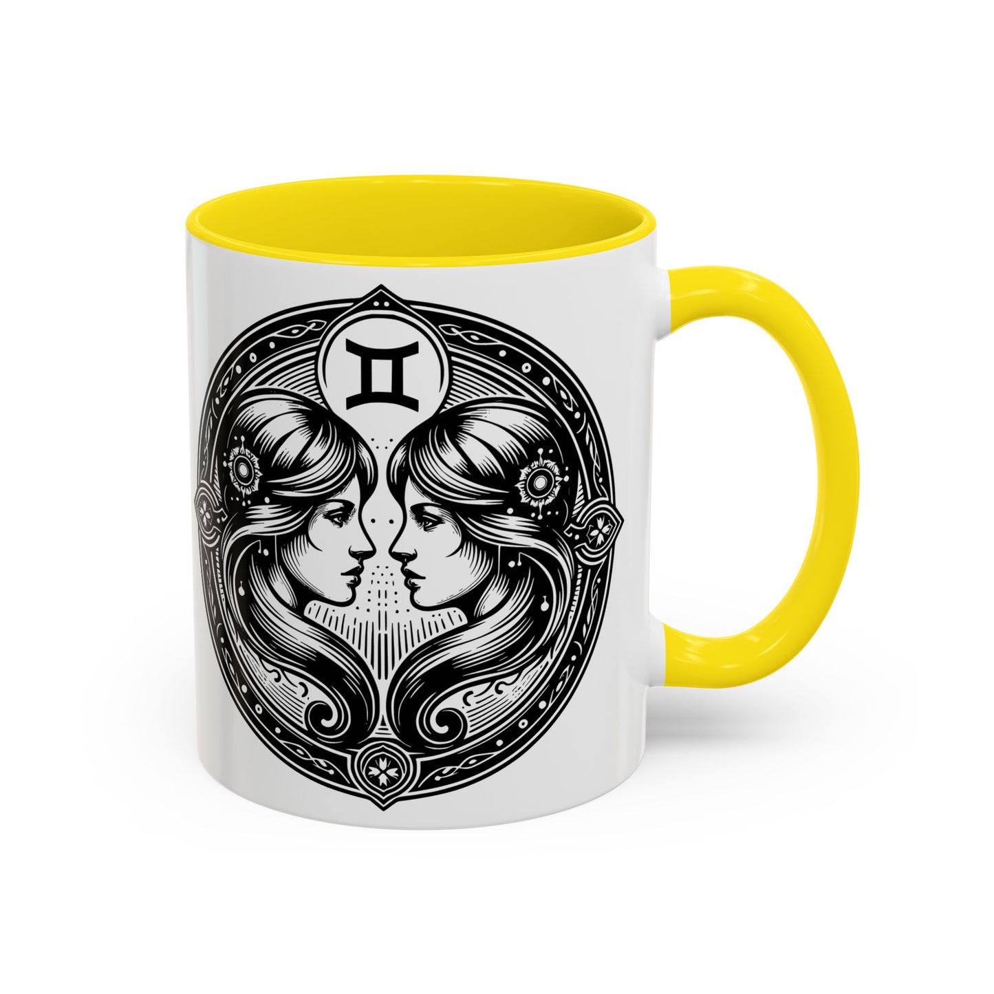 Zodiac Coffee Mug with Gemini Design, Astrology Gift Mug, Horoscope Coffee Cup, Unique Home Decor, Personalized Zodiac Mug