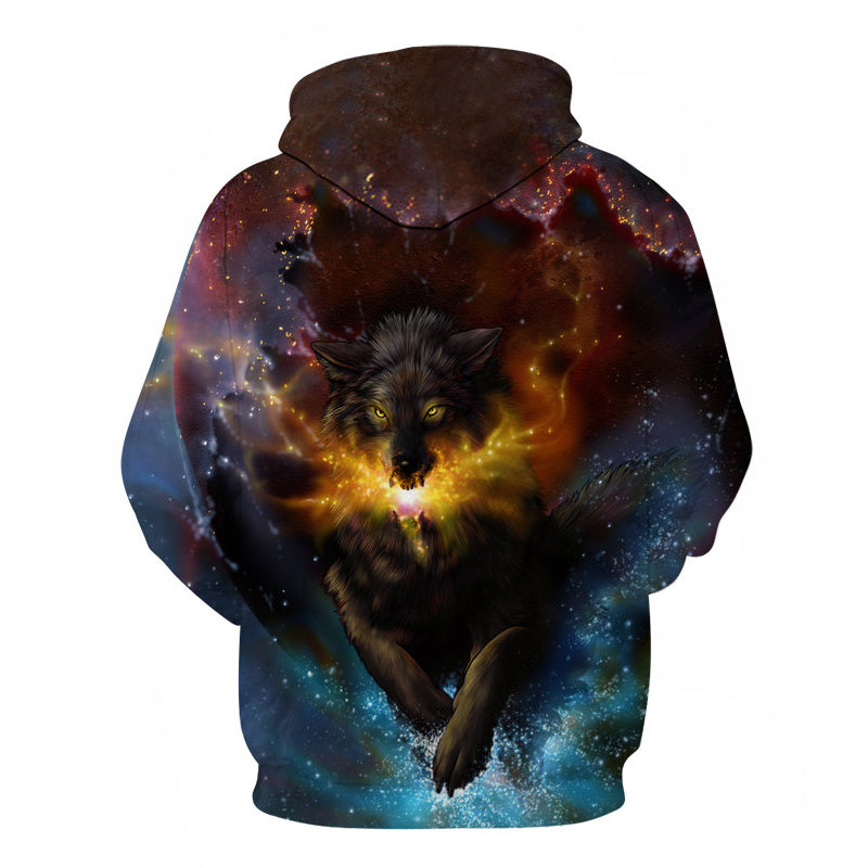 Wolf Digital Print Sweatshirt