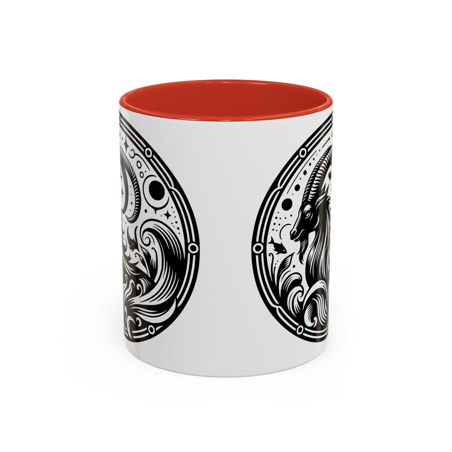 Astrological Black and White Accent Coffee Mug - Zodiac Sign, Horoscope Gift, Astrology Lovers, Unique Kitchen Decor, Cosmic Drinkware