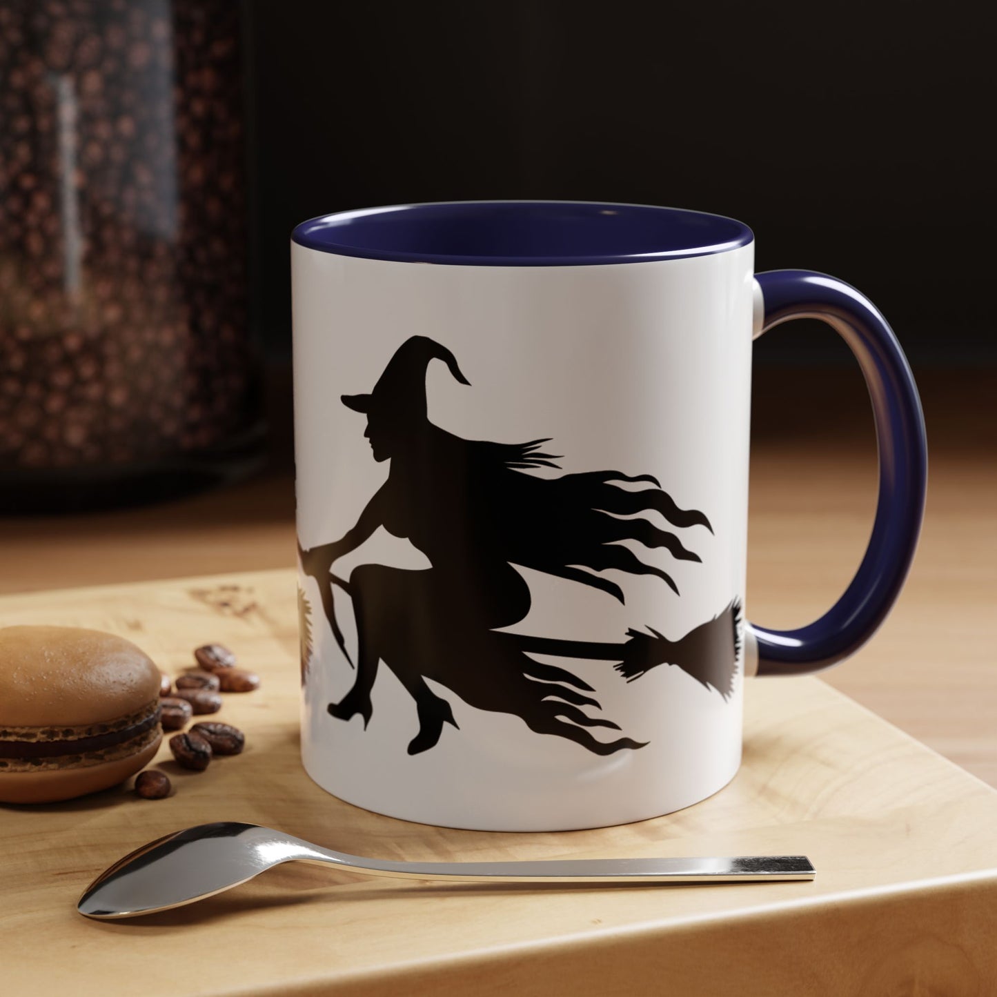 Witchy Accent Coffee Mug - Perfect for Halloween, Witch Enthusiasts, Cozy Nights, Themed Parties, Gift for Her, Magic Lovers