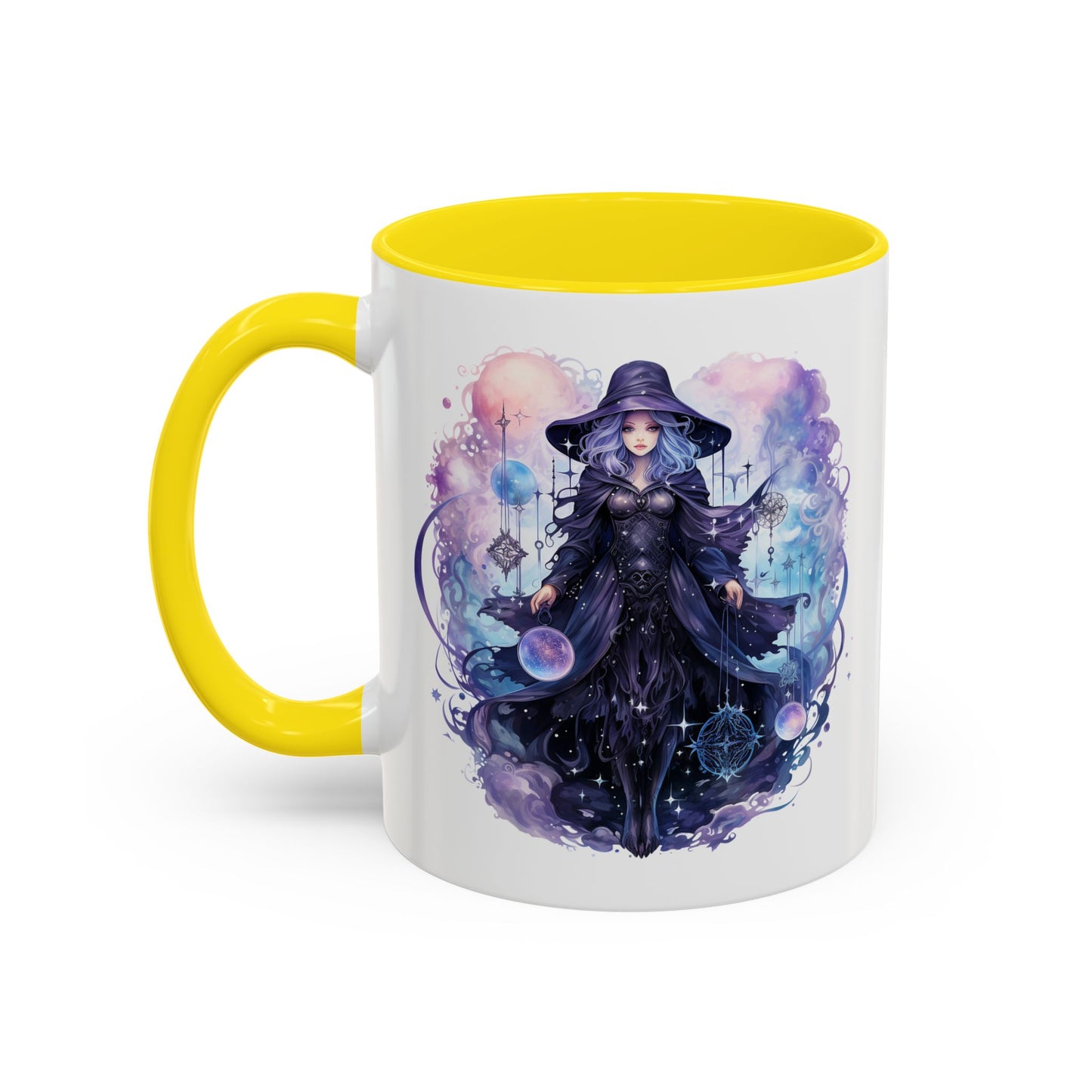 Mystical Witch Coffee Mug | Enchanting Beverage Cup | Moon Phase Gift for Witch Lovers, Halloween Décor, Unique Present