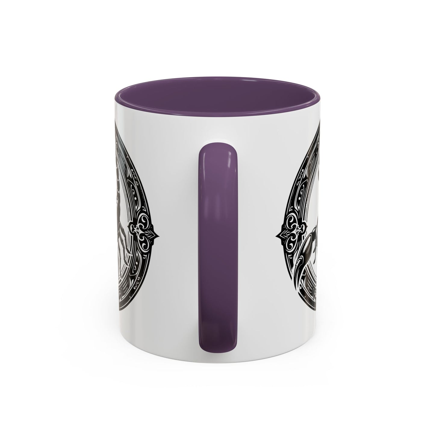 Scorpio Accent Coffee Mug - Personalized Gift, Zodiac Decor, Astrology Lover's Mug, Black and White Design, Birthday Gift
