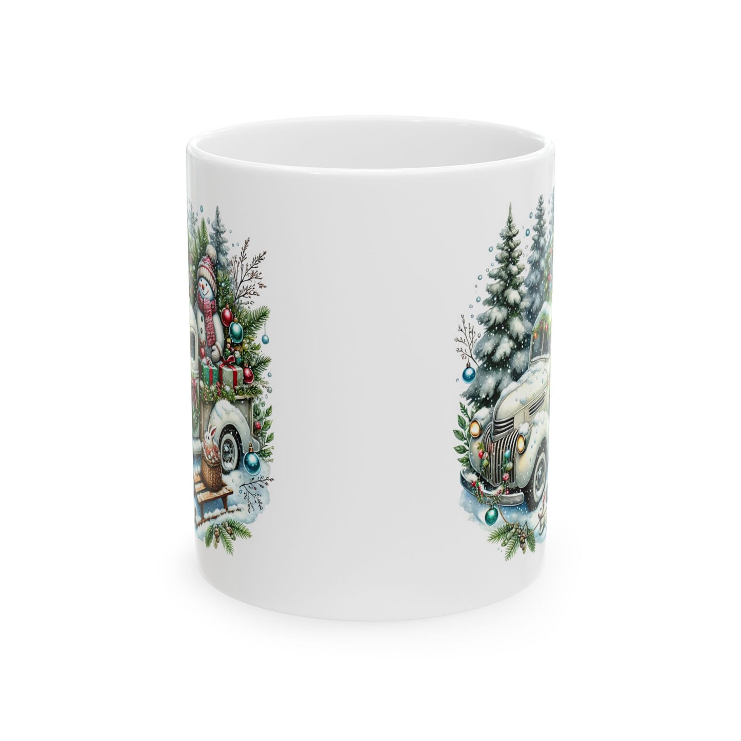 Tasse en céramique de Noël, (11oz, 15oz)