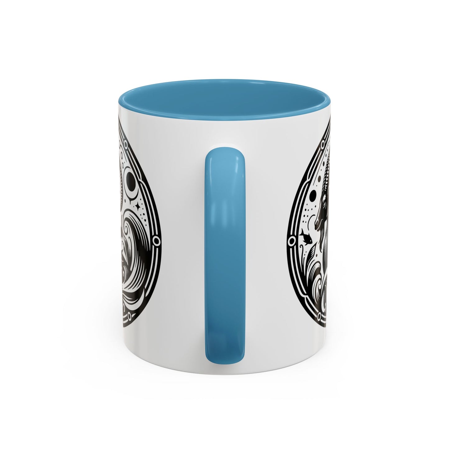 Astrological Black and White Accent Coffee Mug - Zodiac Sign, Horoscope Gift, Astrology Lovers, Unique Kitchen Decor, Cosmic Drinkware