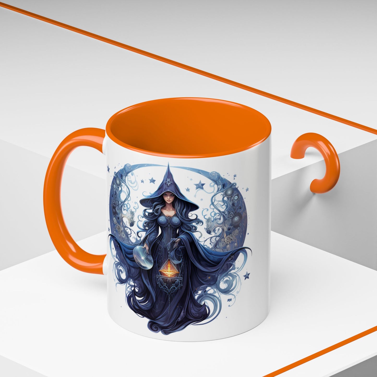 Enchanting Witch Coffee Mug - Mystic Art, Magical Decor, Astrology Gift, Unique Kitchenware, Celestial Drinkware