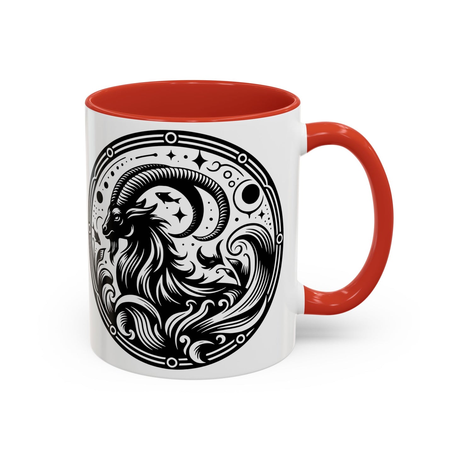Astrological Black and White Accent Coffee Mug - Zodiac Sign, Horoscope Gift, Astrology Lovers, Unique Kitchen Decor, Cosmic Drinkware