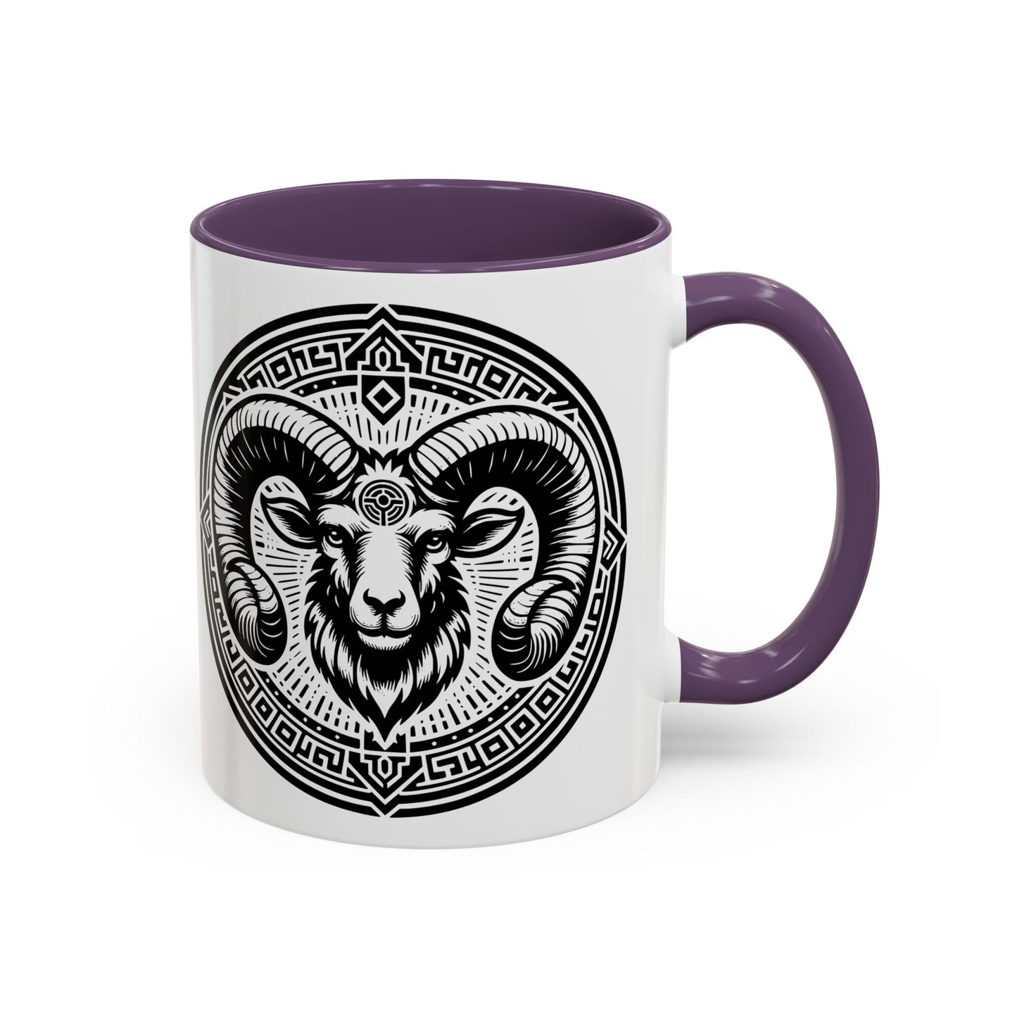 Bold Ram Accent Coffee Mug, Unique Gift for Animal Lovers, Perfect for Home, Office, Birthdays, or Holidays, 11/15oz