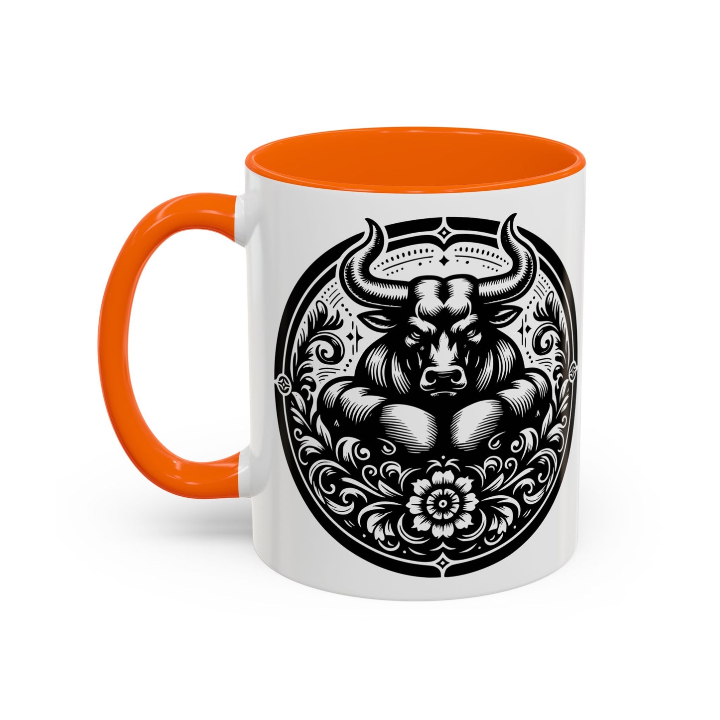 Bull-Themed Accent Coffee Mug for Animal Lovers, Unique Gift for Birthdays, Farmhouse Decor, Coffee Lover's Mug, 11oz and 15oz Options