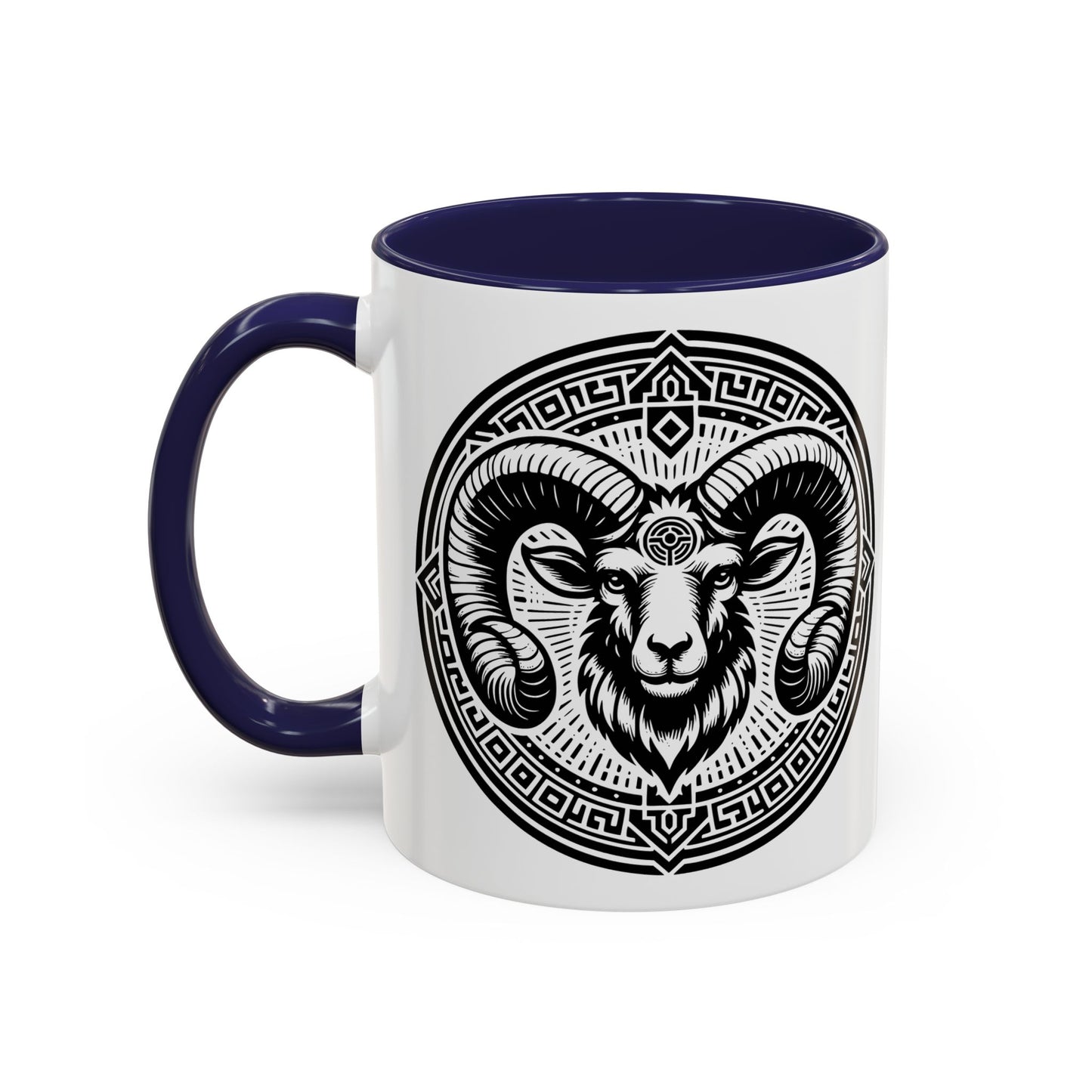 Bold Ram Accent Coffee Mug, Unique Gift for Animal Lovers, Perfect for Home, Office, Birthdays, or Holidays, 11/15oz