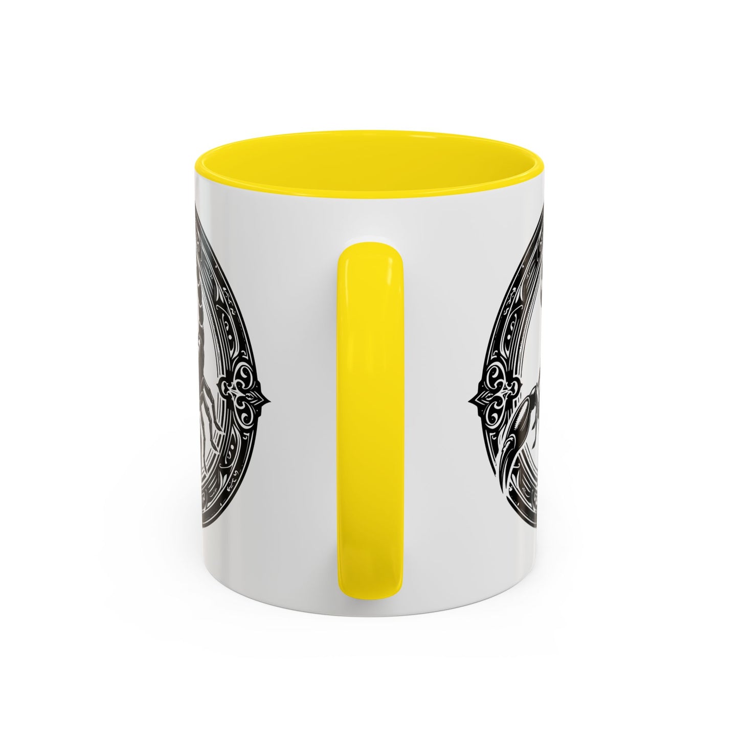 Scorpio Accent Coffee Mug - Personalized Gift, Zodiac Decor, Astrology Lover's Mug, Black and White Design, Birthday Gift