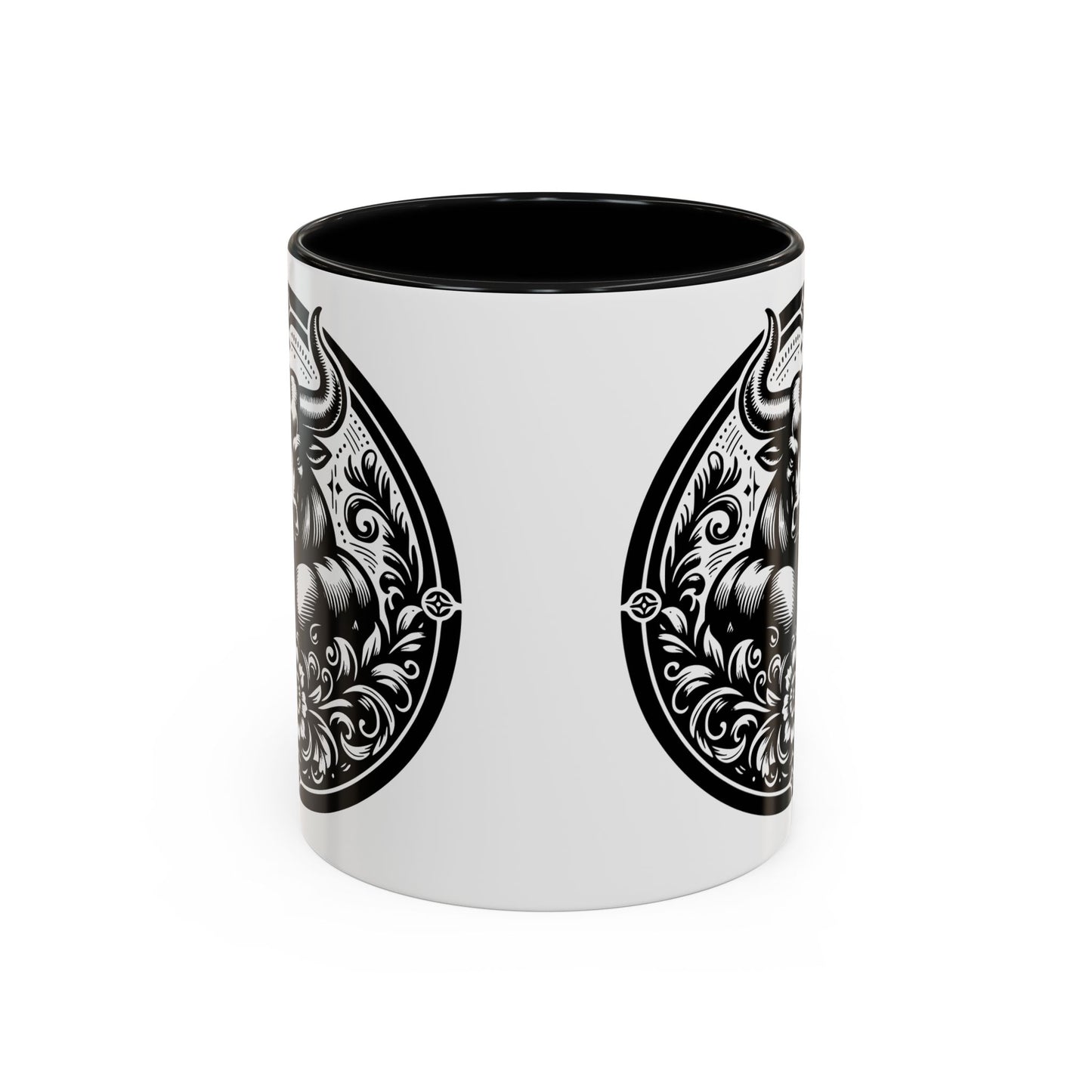 Bull-Themed Accent Coffee Mug for Animal Lovers, Unique Gift for Birthdays, Farmhouse Decor, Coffee Lover's Mug, 11oz and 15oz Options