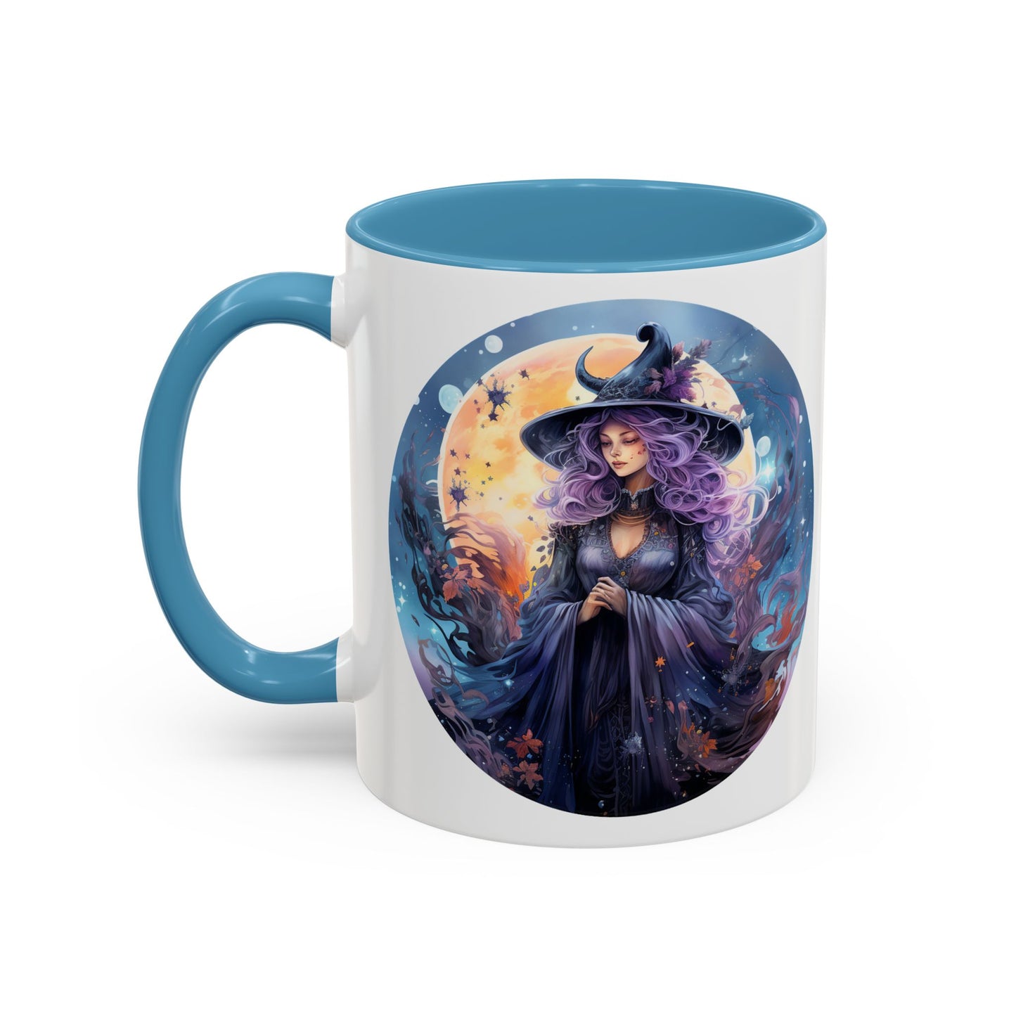 Mystical Witch Coffee Mug, Enchanted Mug, Cute Witch Gift, Magic Drinkware, Celestial Kitchen Decor, Unique Witchy Present