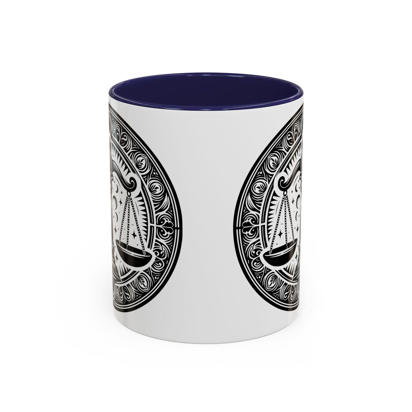 Justice Scale Accent Coffee Mug - Perfect Gift for Lawyers, Graduations, Law School, Legal Professionals, Motivational Decor