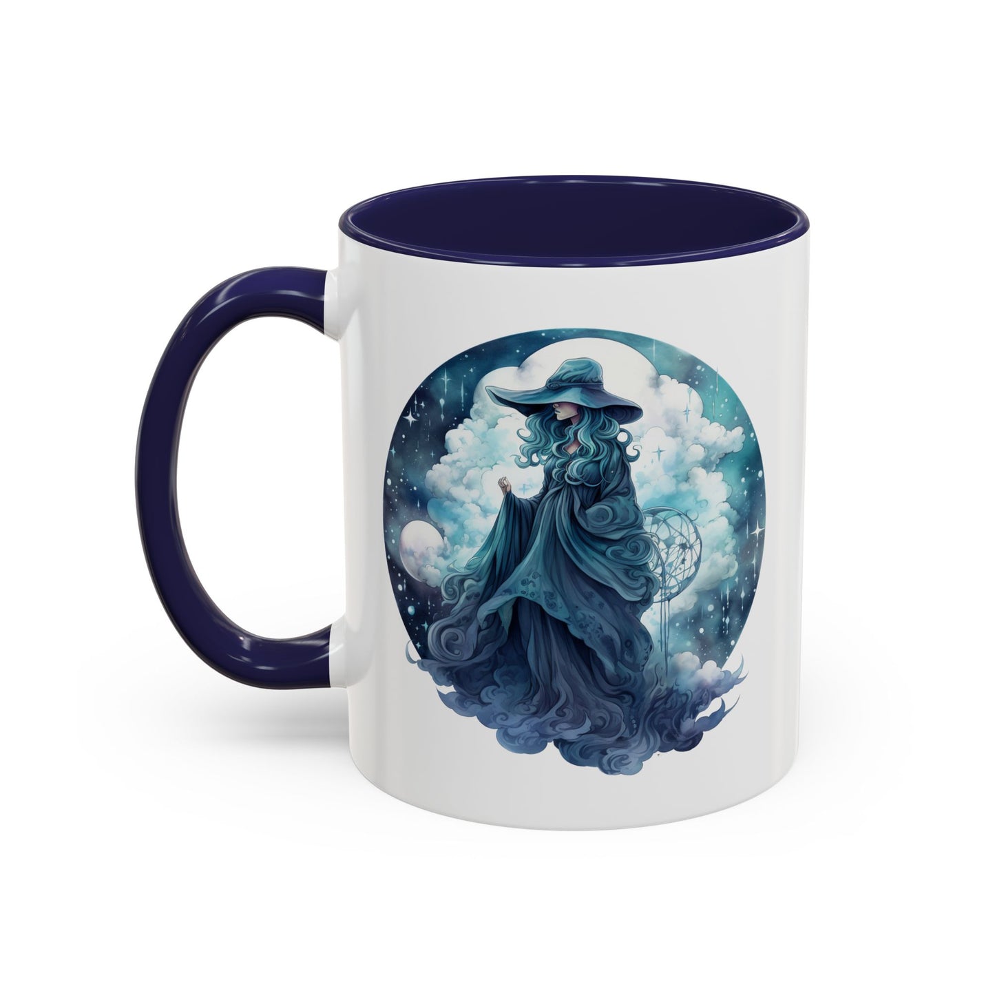 Celestial Dreamer Coffee Mug, Mystical Art Mug, Witchy Coffee Cup, Unique Gift for Her, Fantasy Mug, Astrology Theme