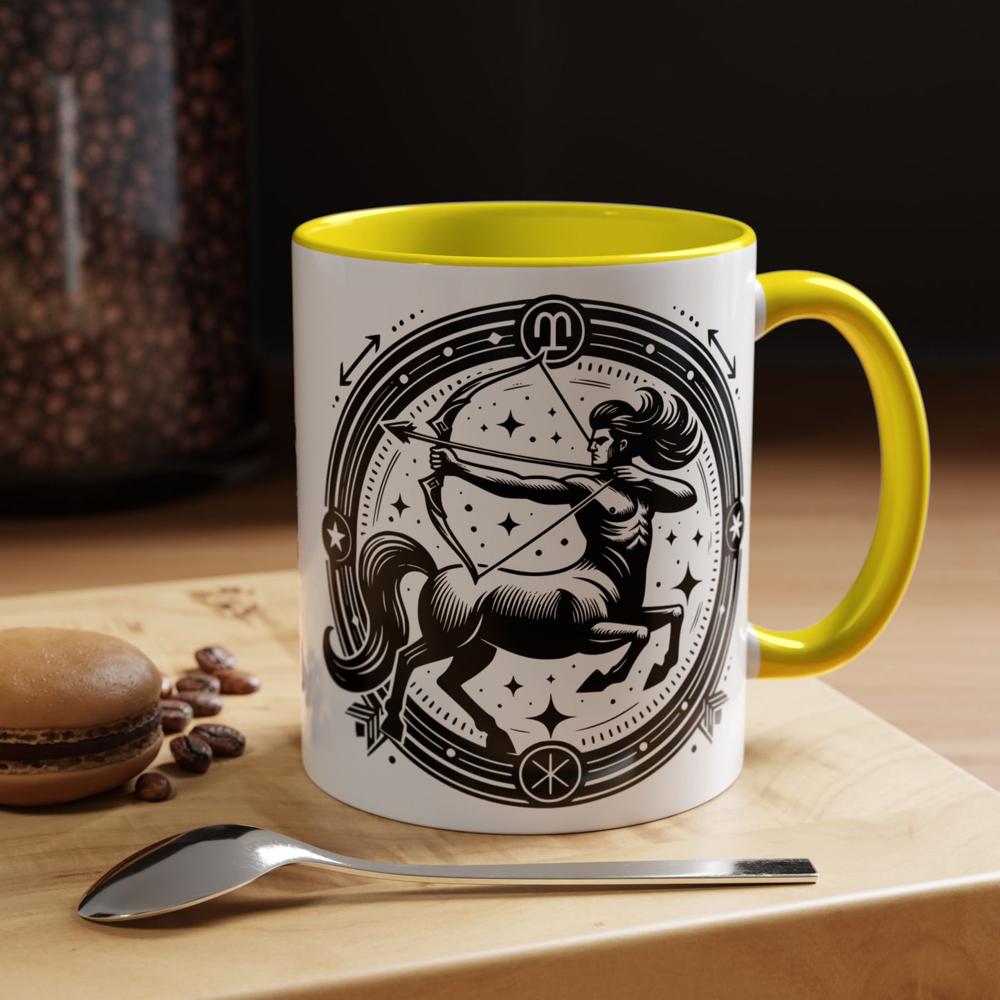 Zodiac Unicorn Coffee Mug, Astrology Gift, Horoscope Cup, Black Accents, Unique Unicorn Mug for Coffee Lovers