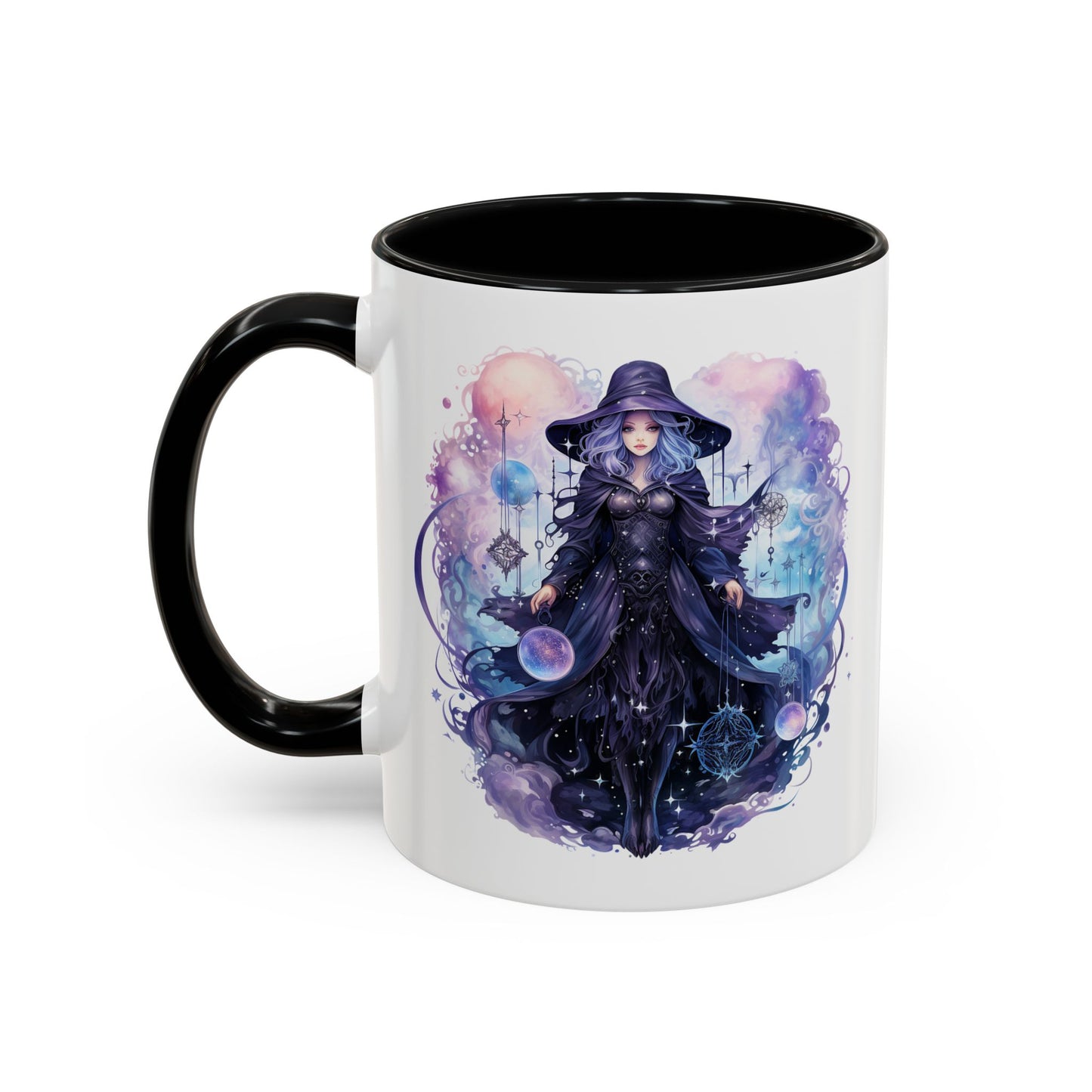 Mystical Witch Coffee Mug | Enchanting Beverage Cup | Moon Phase Gift for Witch Lovers, Halloween Décor, Unique Present