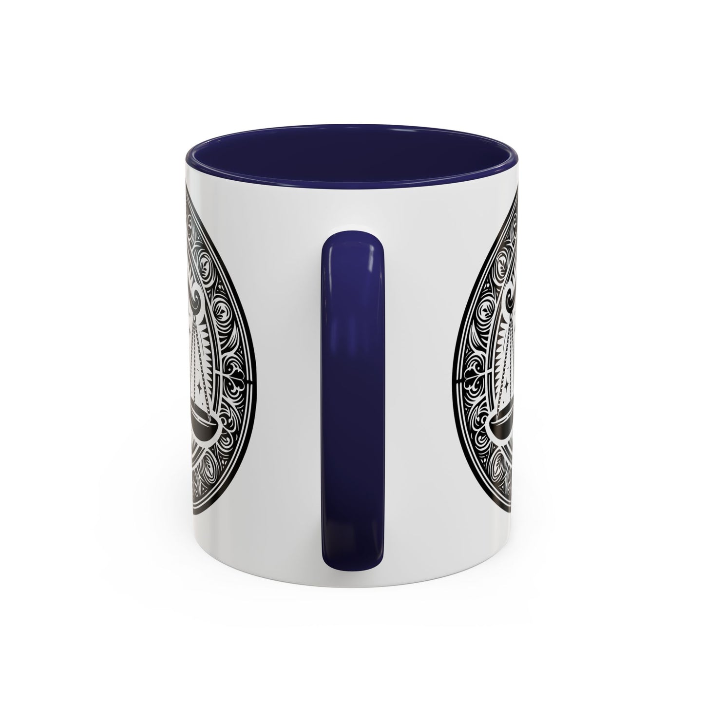 Justice Scale Accent Coffee Mug - Perfect Gift for Lawyers, Graduations, Law School, Legal Professionals, Motivational Decor