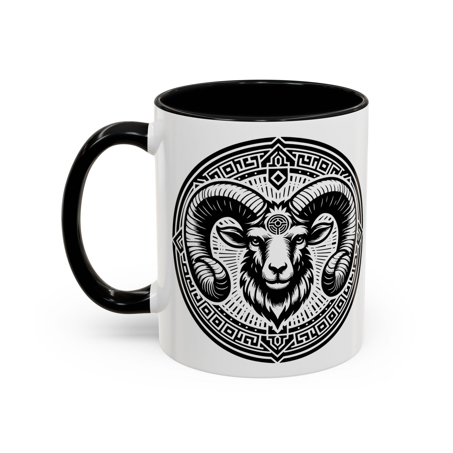 Bold Ram Accent Coffee Mug, Unique Gift for Animal Lovers, Perfect for Home, Office, Birthdays, or Holidays, 11/15oz