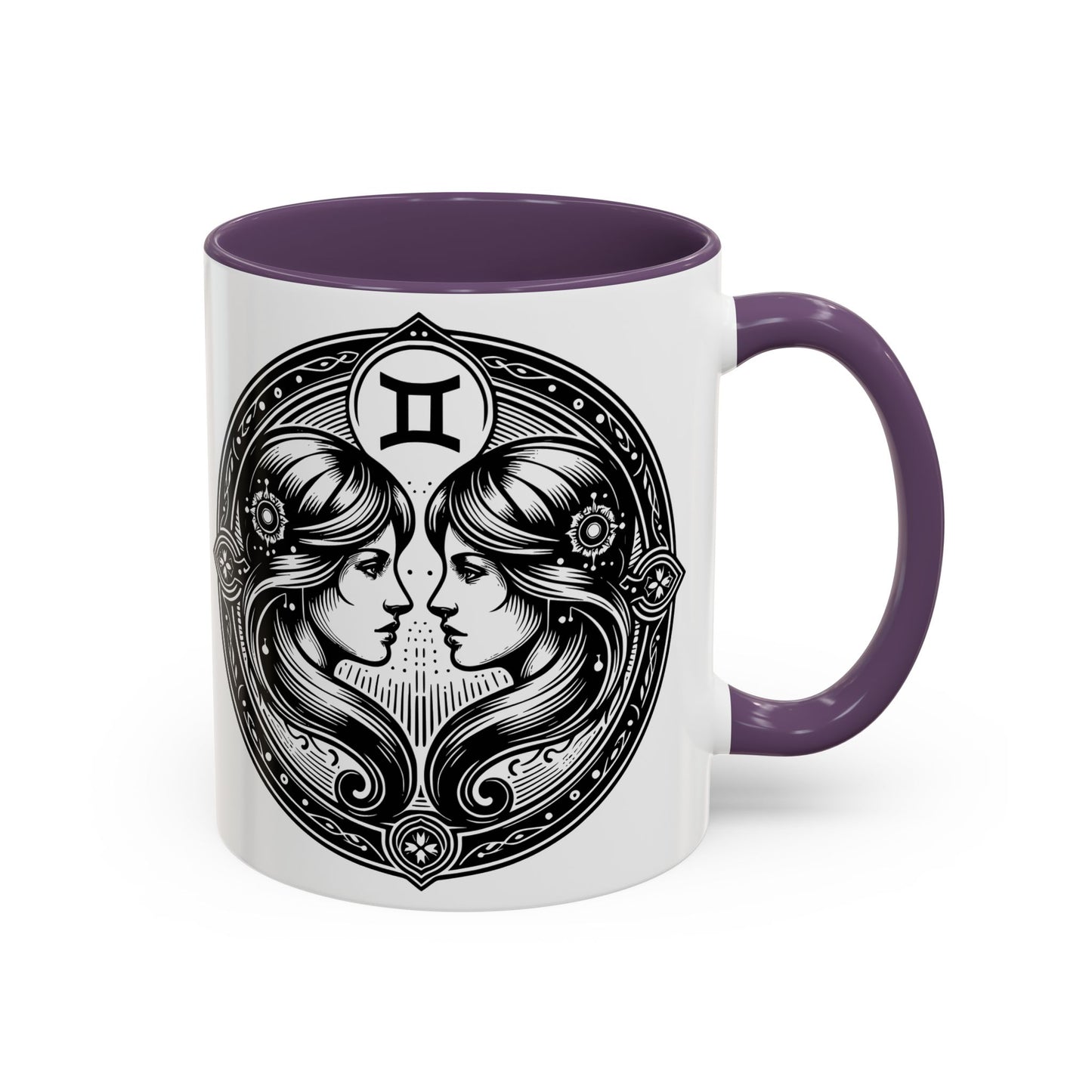 Zodiac Coffee Mug with Gemini Design, Astrology Gift Mug, Horoscope Coffee Cup, Unique Home Decor, Personalized Zodiac Mug