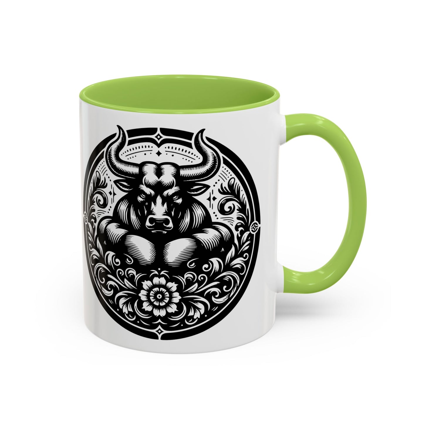 Bull-Themed Accent Coffee Mug for Animal Lovers, Unique Gift for Birthdays, Farmhouse Decor, Coffee Lover's Mug, 11oz and 15oz Options