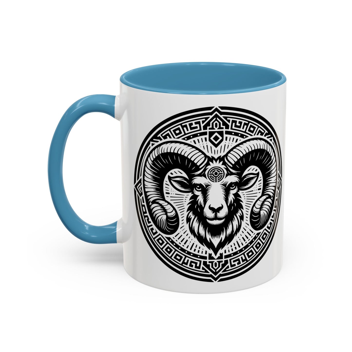 Bold Ram Accent Coffee Mug, Unique Gift for Animal Lovers, Perfect for Home, Office, Birthdays, or Holidays, 11/15oz
