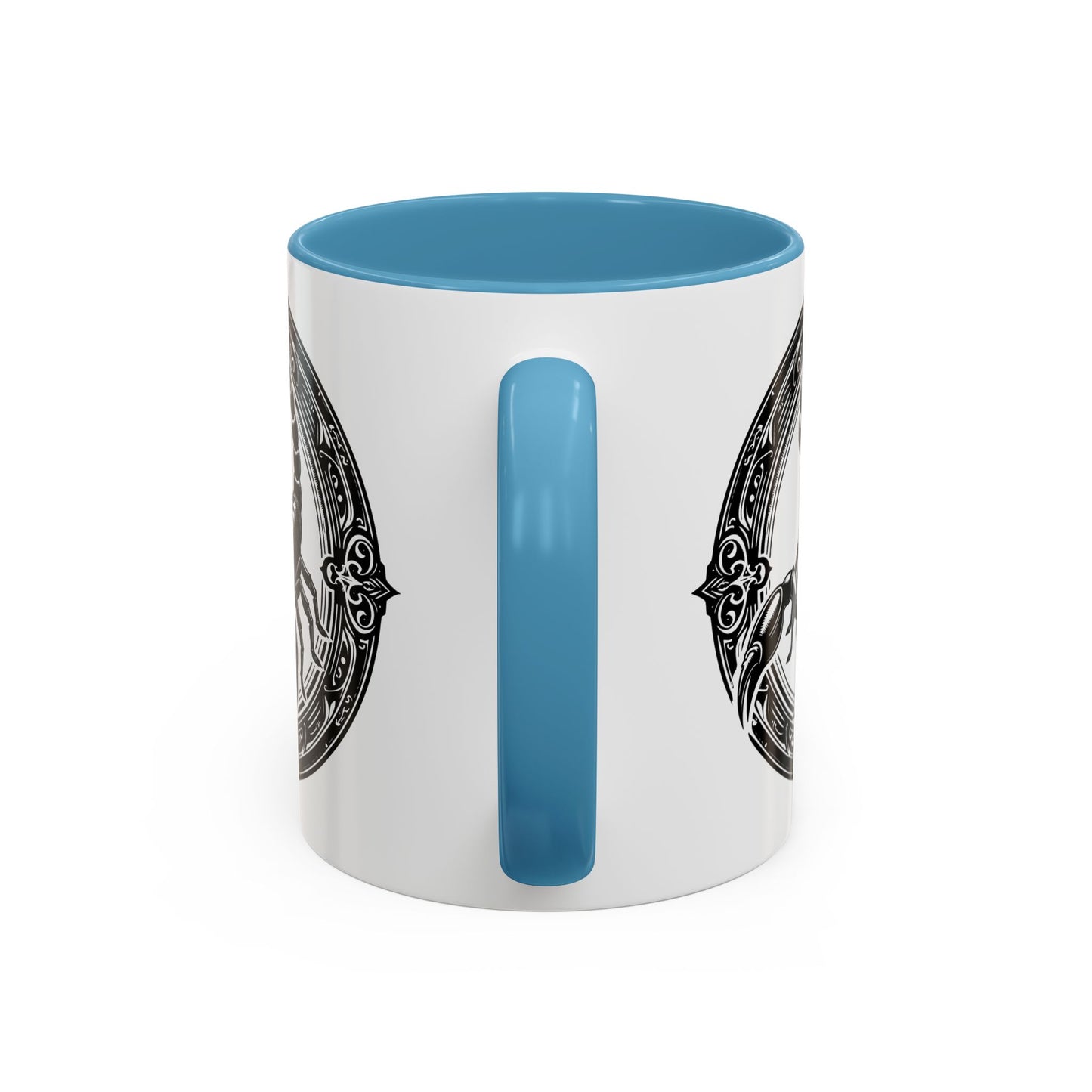 Scorpio Accent Coffee Mug - Personalized Gift, Zodiac Decor, Astrology Lover's Mug, Black and White Design, Birthday Gift