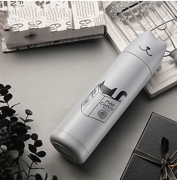 Cartoon cute stainless steel mug with 500ml couple drinking cup
